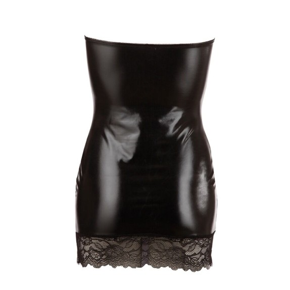 MINIABITO ADERENTE NERO LUCIDO