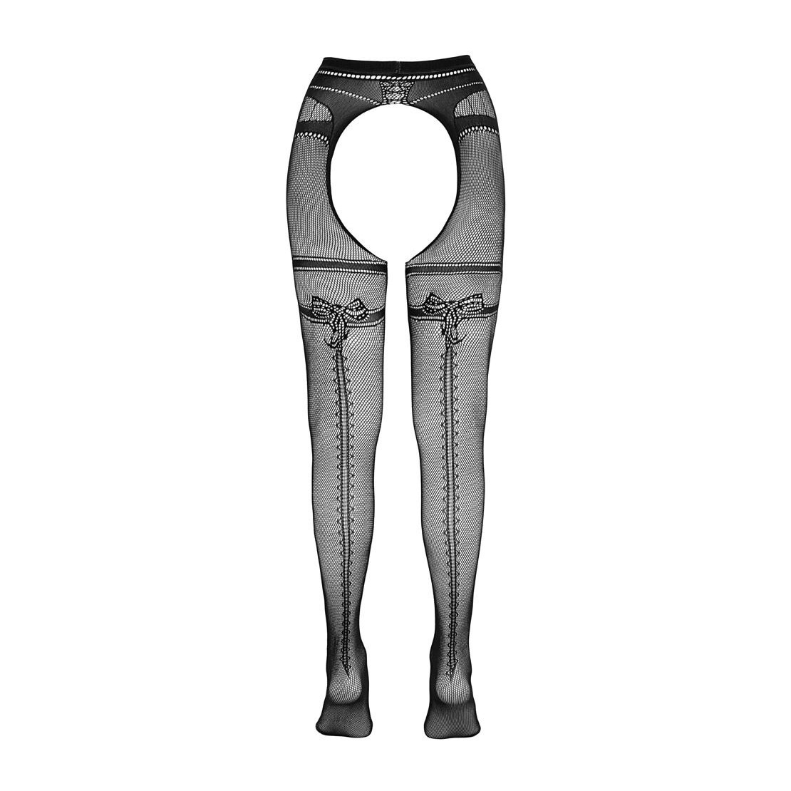 COLLANT APERTO SEXY PER DONNA IN MICRORETE CON...