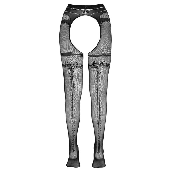 COLLANT APERTO SEXY PER DONNA IN MICRORETE CON RIGA