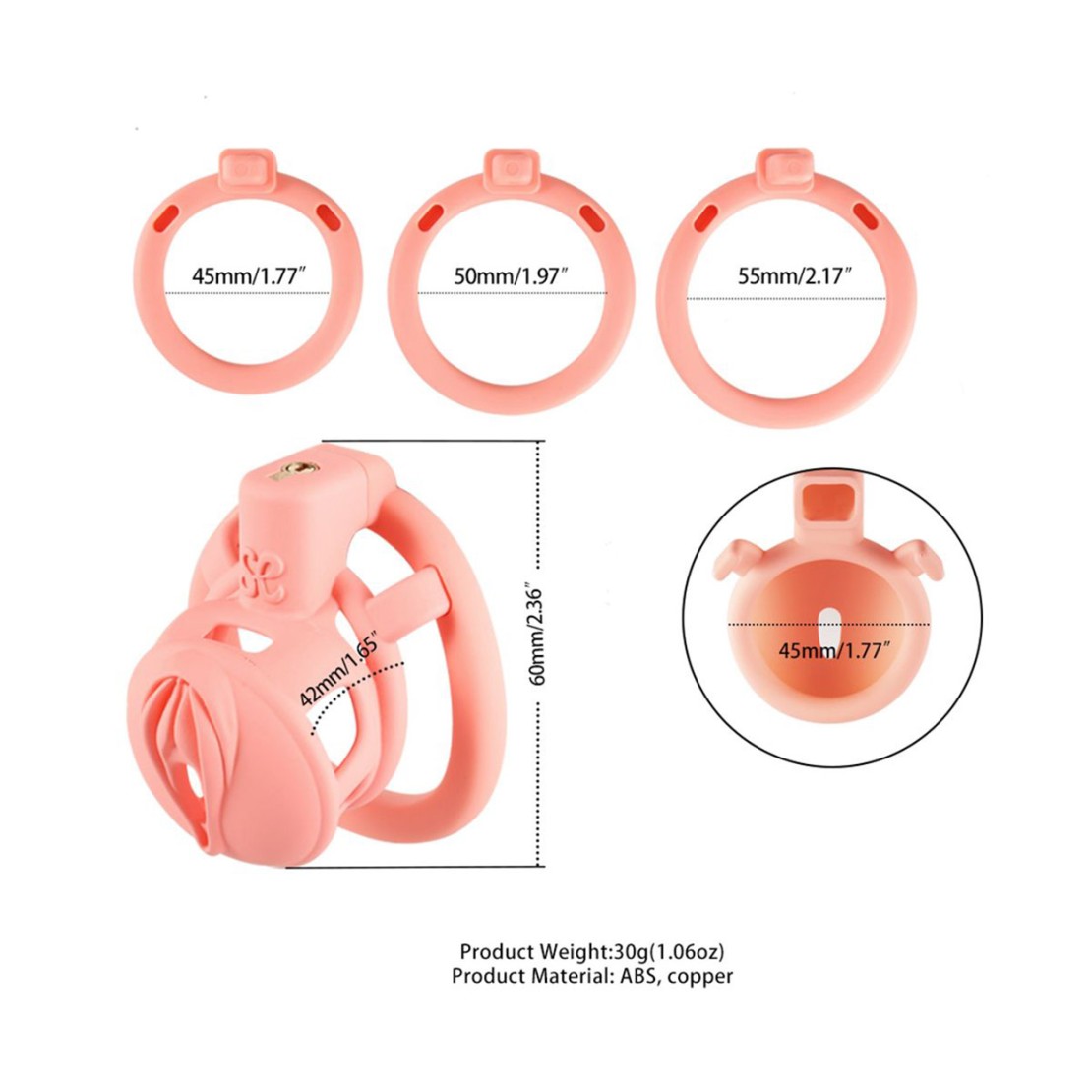 CINTURA DI CASTITA' A FORMA DI VAGINA