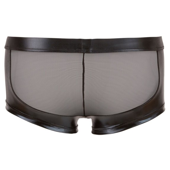 SEXY BOXER PER UOMO IN SPANDEX E MICRO RETE CON ZIP