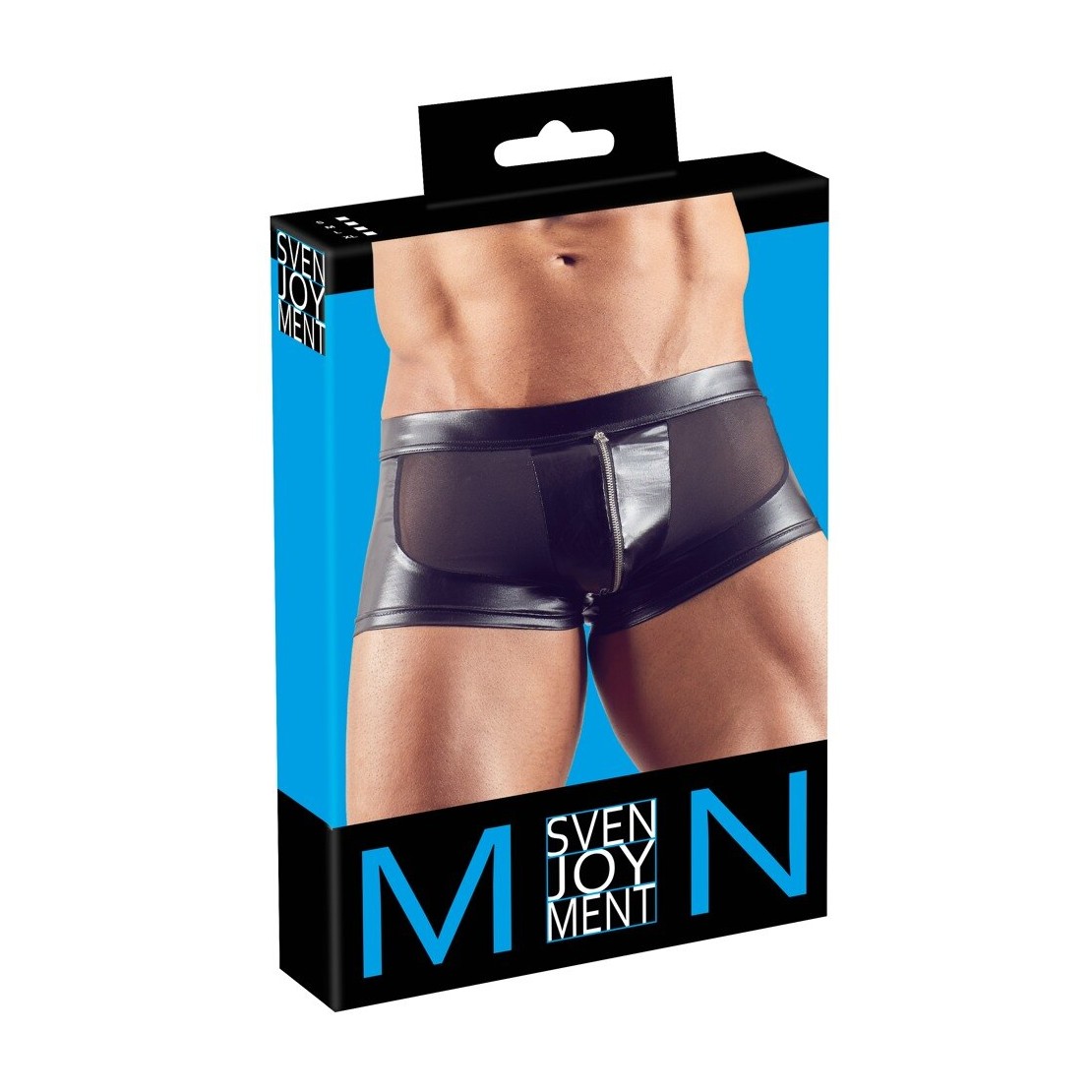 SEXY BOXER PER UOMO IN SPANDEX E MICRO RETE CON...