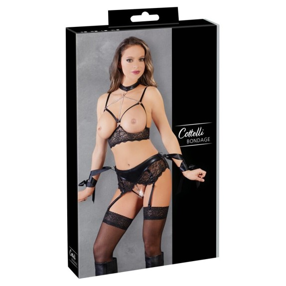 SEXY COMPLETO INTIMO APERTO BONDAGE CON LACCI E CATENE