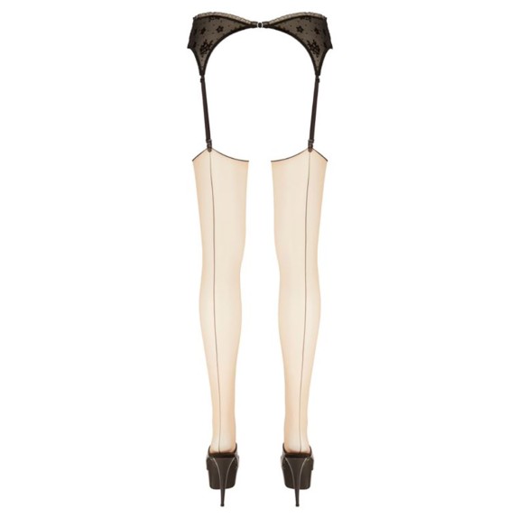CALZE SEXY VELATE DA REGGICALZE CON CUCITURE NERE
