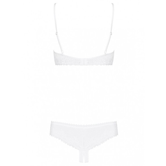 COMPLETO INTIMO 2 PZ SEXY PER DONNA ALABASTRA BIANCO