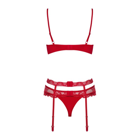 COMPLETINO INTIMO SEXY PER DONNA SET TRE PEZZI HEARTINA