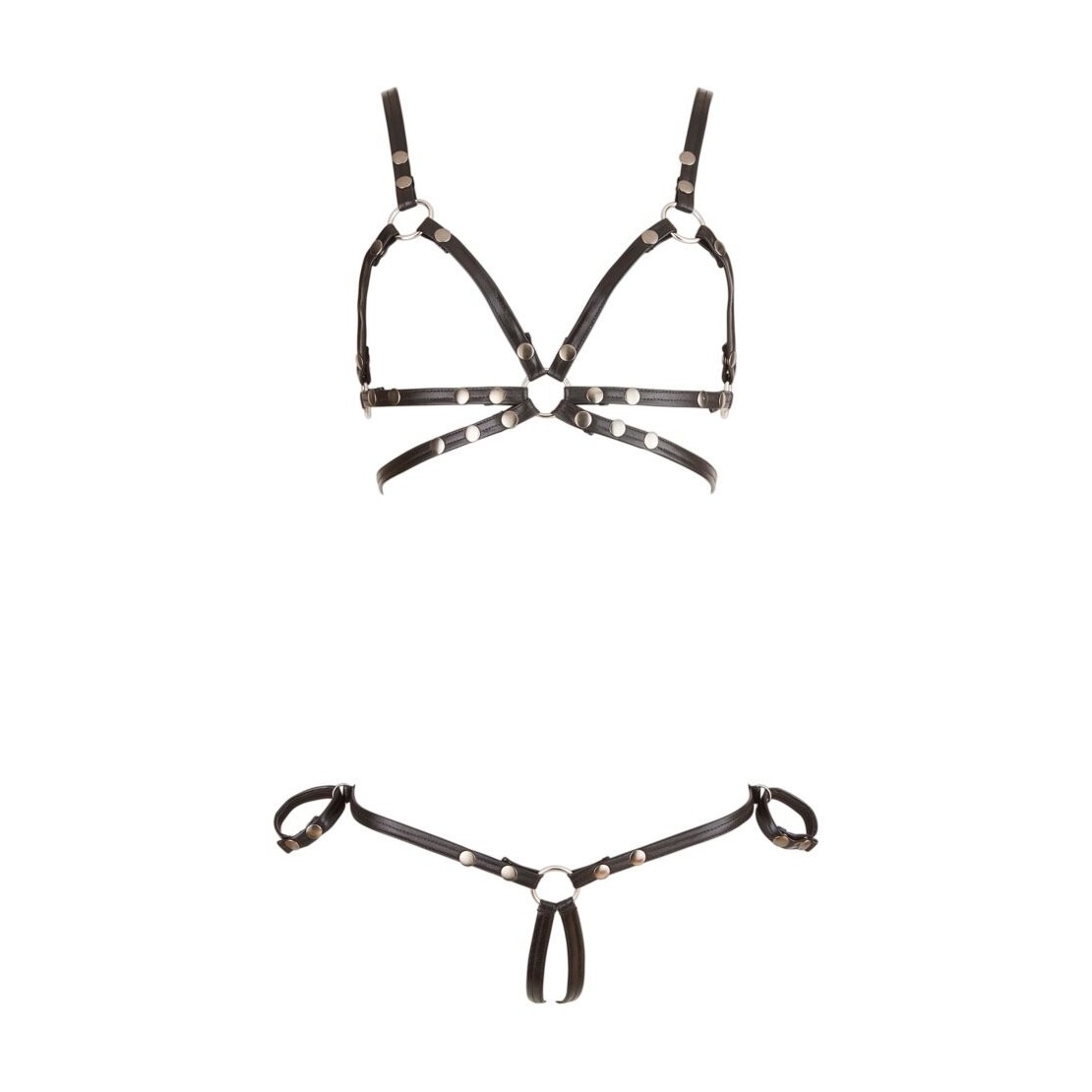 COMPLETO INTIMO SEXY APERTO CON CINGHIE BONDAGE