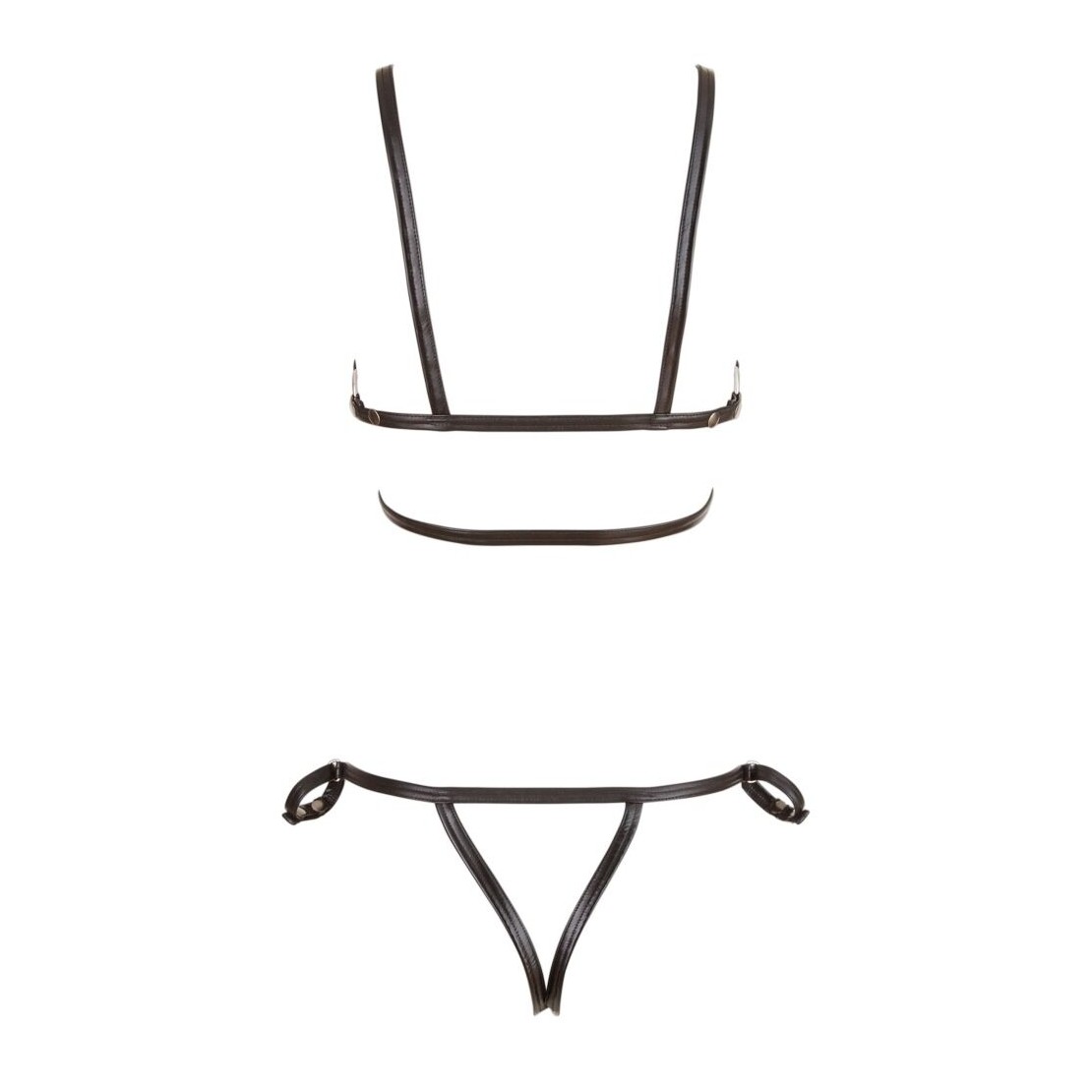 COMPLETO INTIMO SEXY APERTO CON CINGHIE BONDAGE