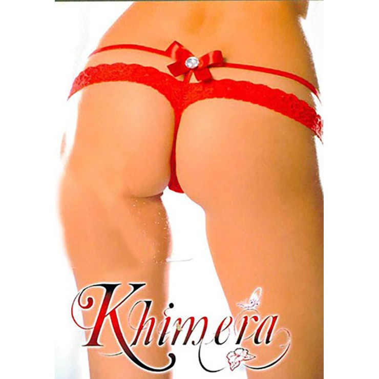 STRING SEXY PER DONNA CON FIOCCO E FASCIA IN PIZZO