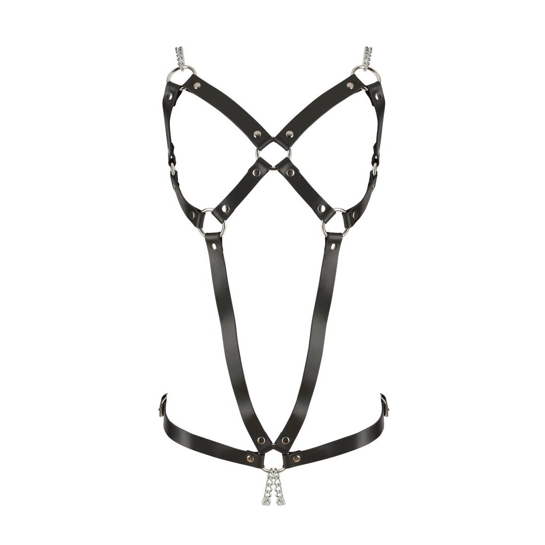BODY IN PELLE SEXY HARNESS PER DONNA APERTO SUL...
