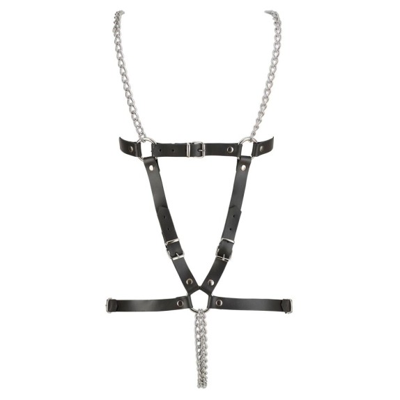 BODY IN PELLE SEXY HARNESS PER DONNA APERTO SUL SENO