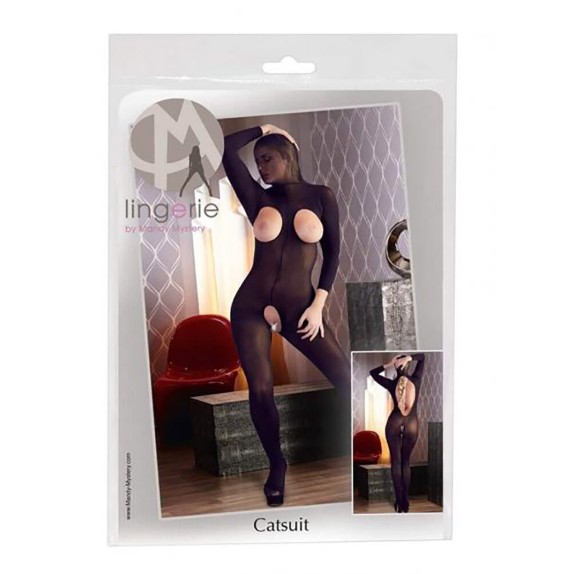 TUTA IN CALZA SEXY APERTA PER DONNA CON CAPPUCCIO