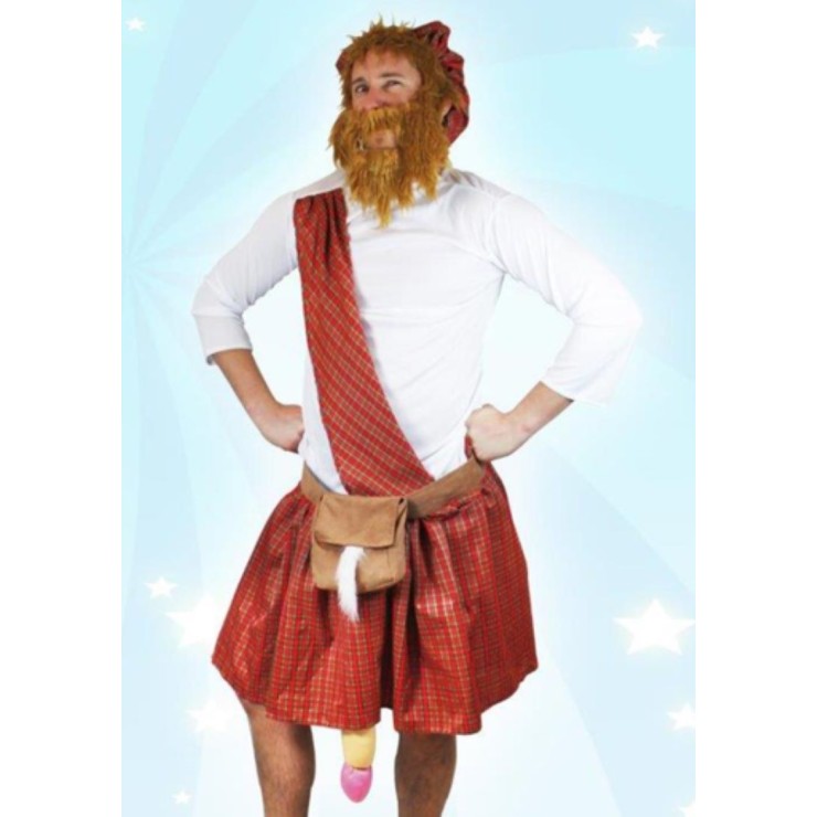 TRAVESTIMENTO SCHERZO PER UOMO DA SCOZZESE CON KILT 2