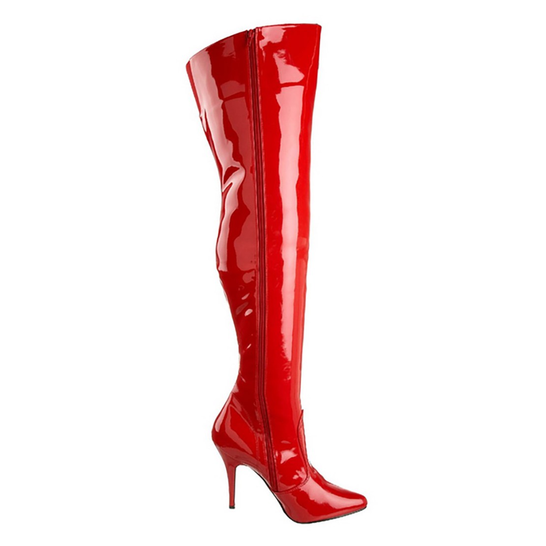 STIVALI SEXY PER DONNA IN VERNICE ROSSA SOPRA...