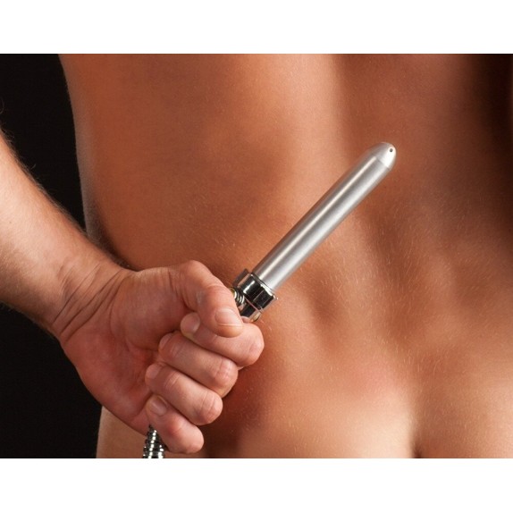 INNESTO PER PULIZIA INTIMA IN ALLUMINIO CON FORI PER TUBO DOCCIA