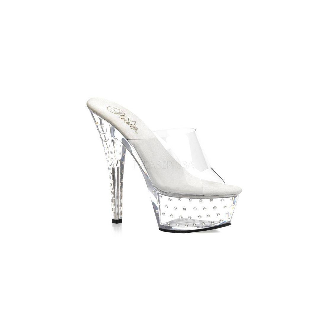 copy of SANDALO TRASPARENTE STRASS TACCO 15