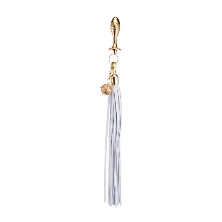 KIT PLUG ANALE CON FRUSTA E CAMPANELLINO SGANCIABILE SEX...