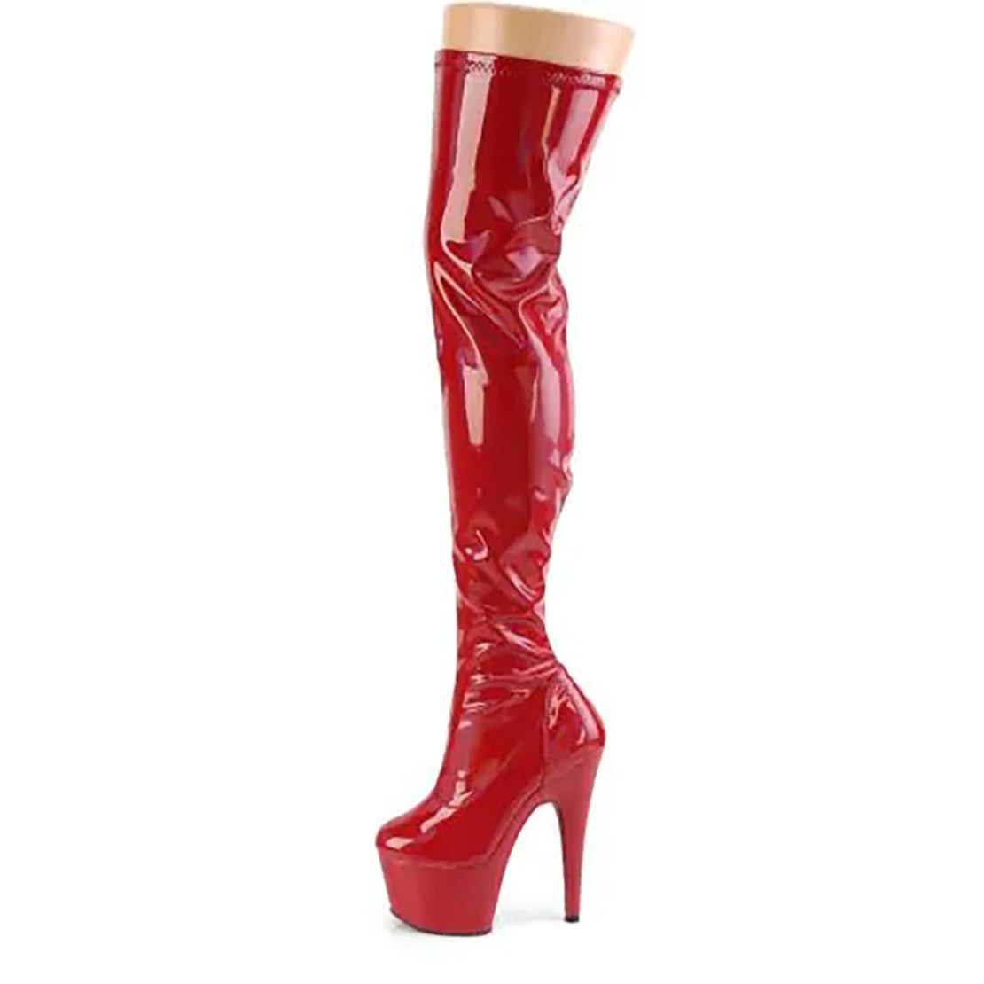 STIVALI SEXY PER DONNA TACCO 18 cm IN VERNICE...
