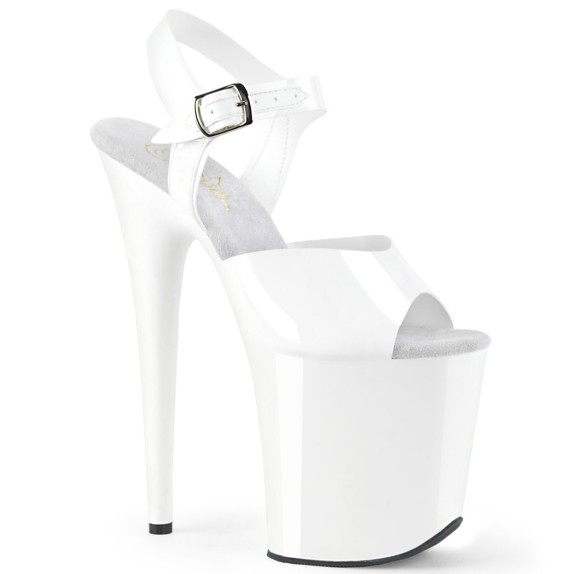 SCARPE SEXY DONNA CON CINTURINO TACCO 20 cm JELLY FLAMINGO PLEASER