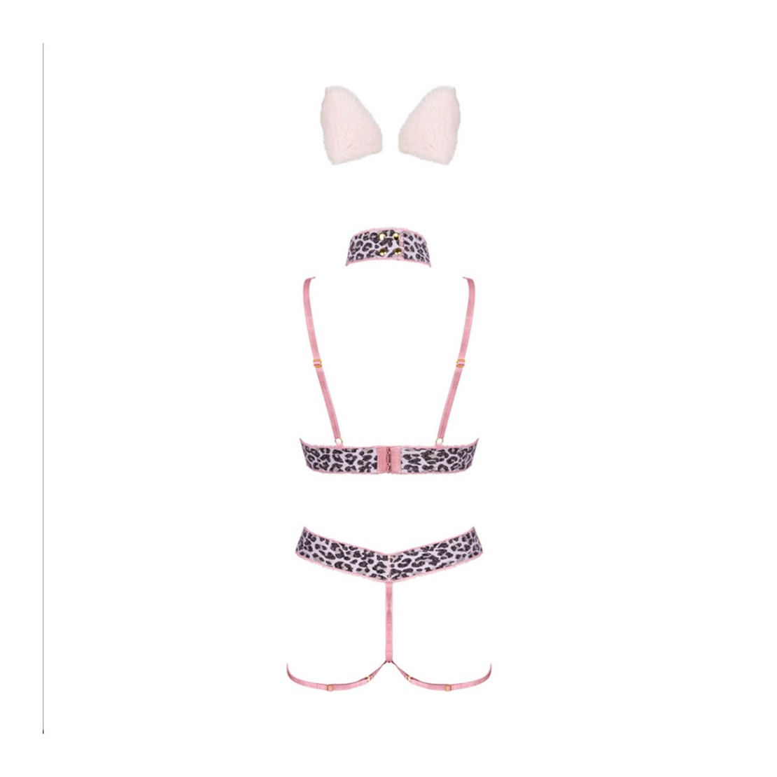 COSTUME SEXY PER DONNA DA GATTINA SET 5 PEZZI...