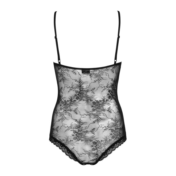 BODY IN PIZZO NERO SEXY PER DONNA APERTO SUL CAVALLO SLEVIKA