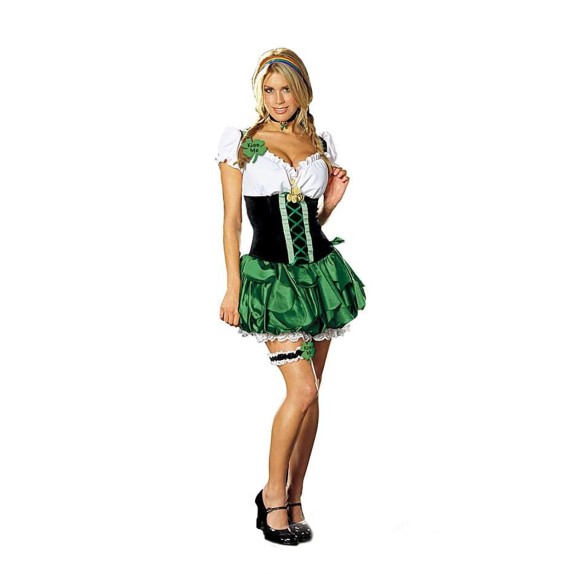 COSTUME DEA DELLA FORTUNA CON QUADRIFOGLIO