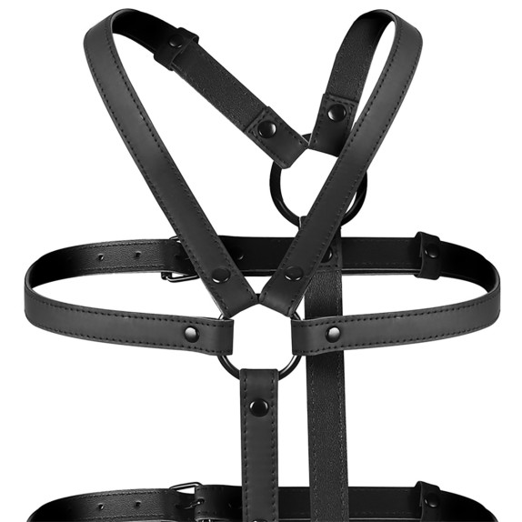 BODY HARNESS SEXY PER DONNA REGOLABILE COSTRITTIVO BRACCIA E PARTI INTIME