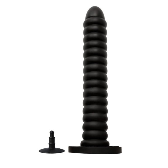 TAPPO ANALE DI GRANDI DIMENSIONI IN SILICONE CON FORO PER VENTOSA 63,5 CM VIRGITE
