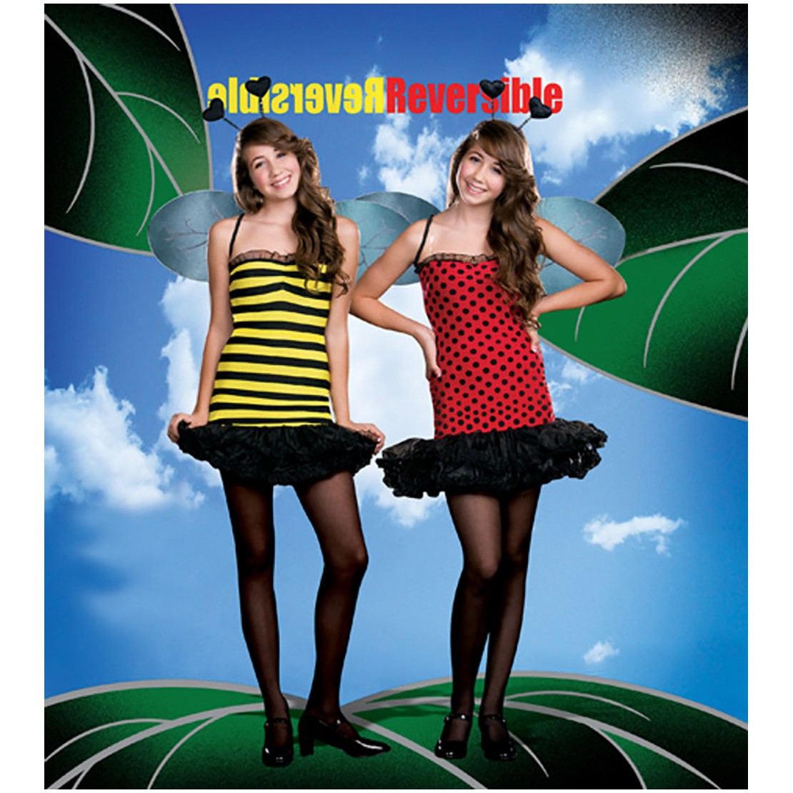 COSTUME TRAVESTIMENTO SEXY DONNA REVERSIBILE...