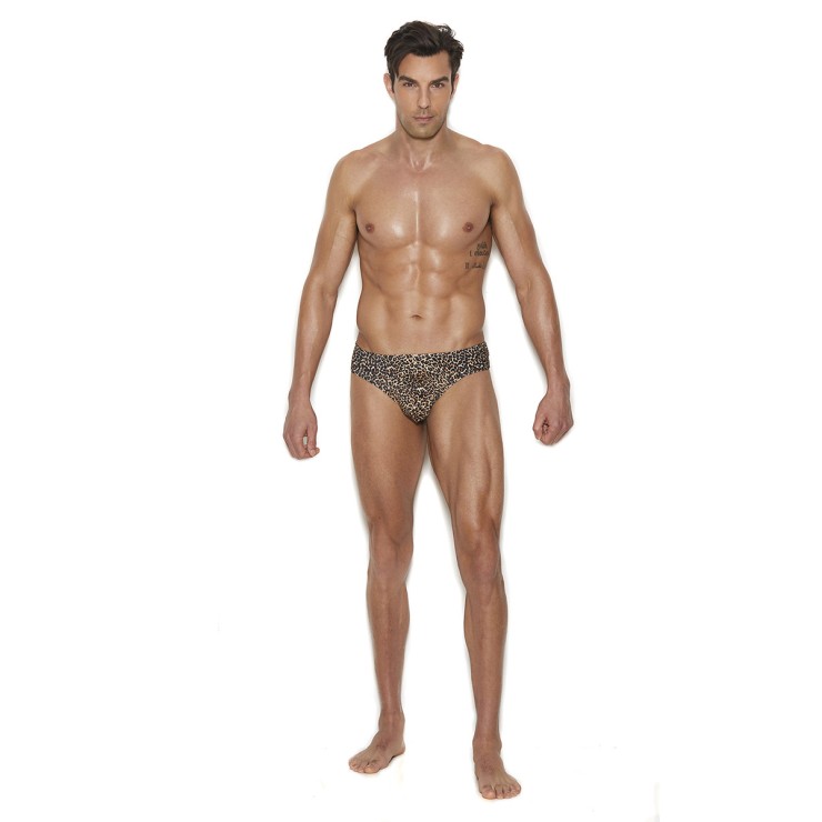 TANGA SEXY PER UOMO THONG STAMPA ANIMALIER LEOPARDO...