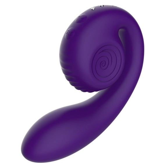 VIBRATORE STIMOLATORE DOPPIO PER CLITORIDE E PUNTO G ALLUNGABILE GIZI