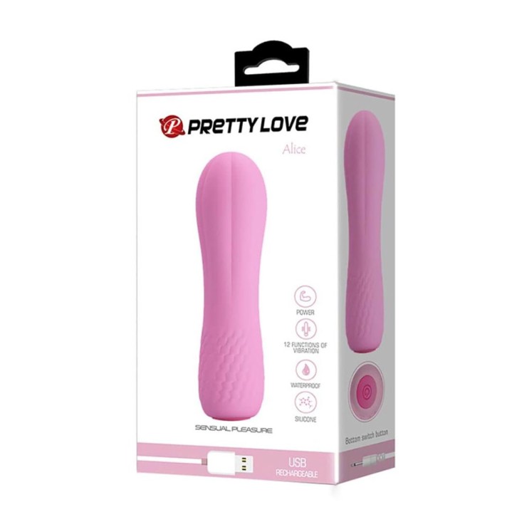 VIBRATORE VAGINALE PICCOLO CON 12 FUNZIONI E RICARICABILE...