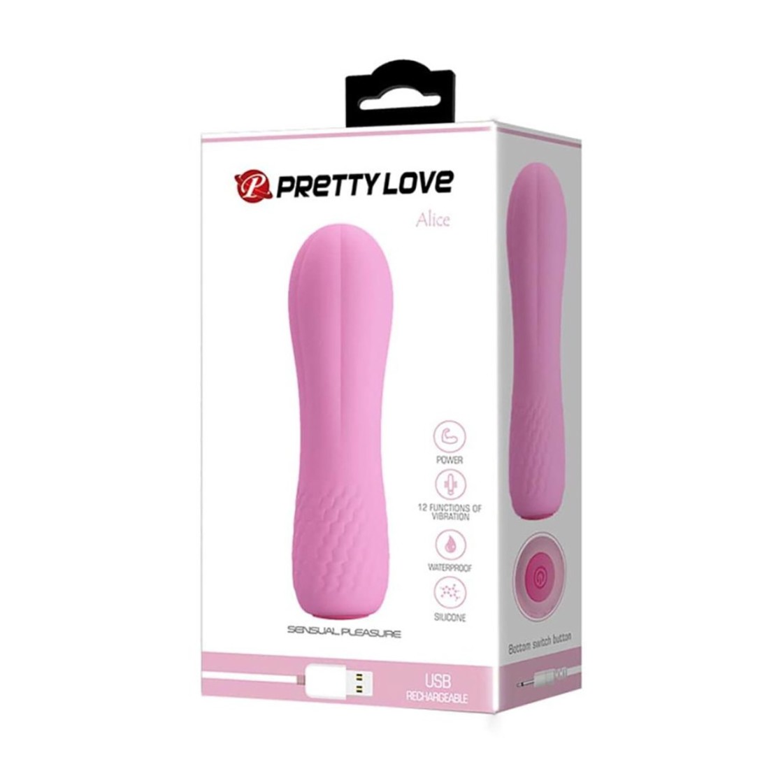 VIBRATORE VAGINALE PICCOLO CON 12 FUNZIONI E...