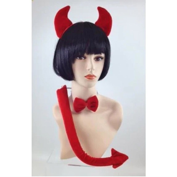 SEXY COSTUME DIAVOLETTA 3 PEZZI HALLOWEEN