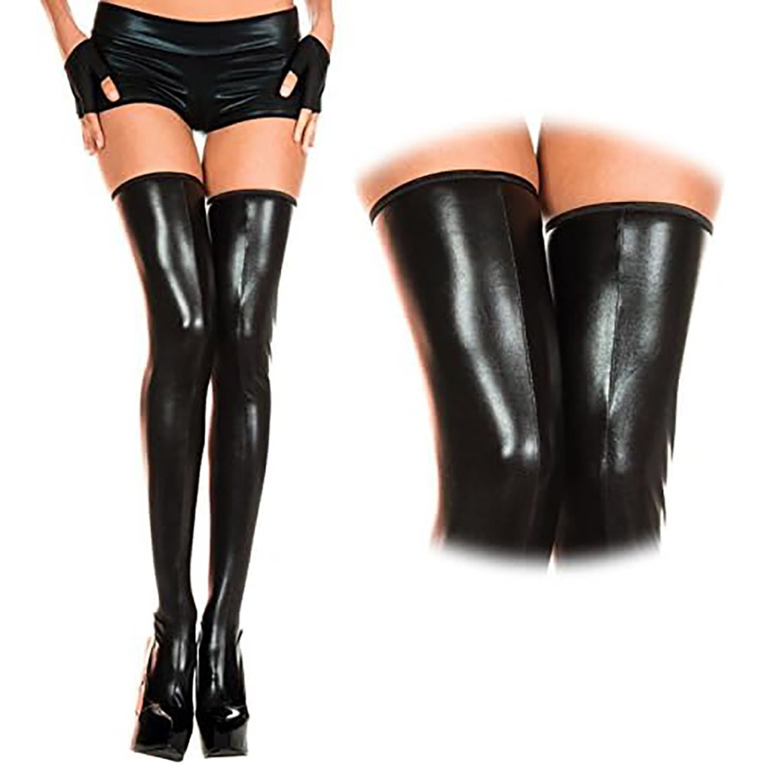 CALZE AD EFFETTO BAGNATO SEXY PER DONNA CON...