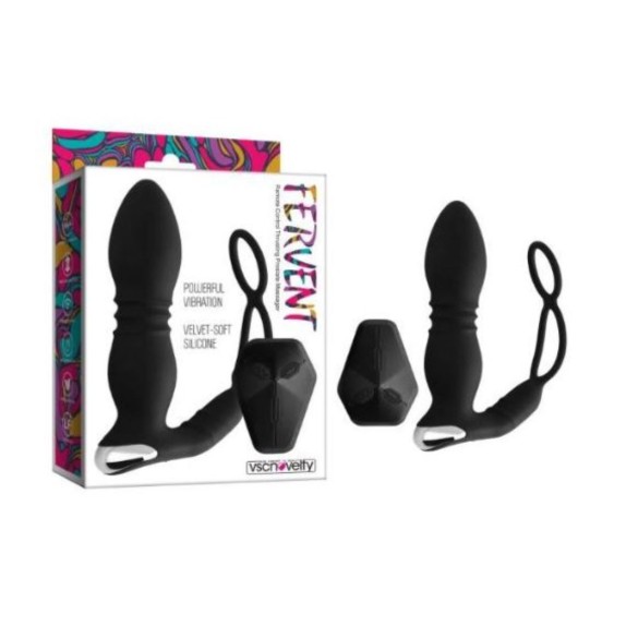 copy of STIMOLATORE PROSTATICO CON MOVIMENTO E VIBRAZIONE+ANELLO E TELECOMANDO FERVENT