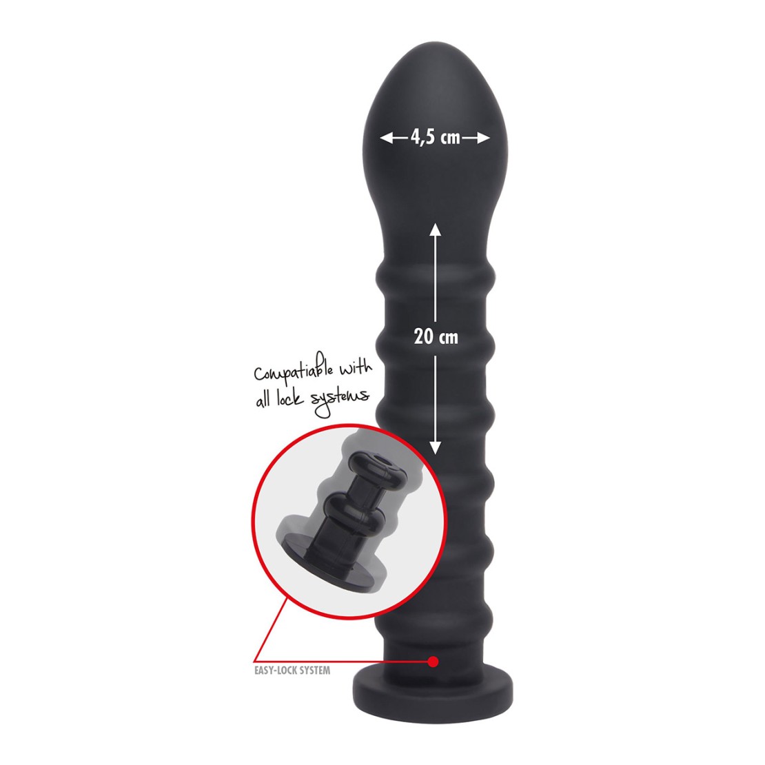DILDO ANALE VAGINALE 20 CM PER FUCK MACHINE...