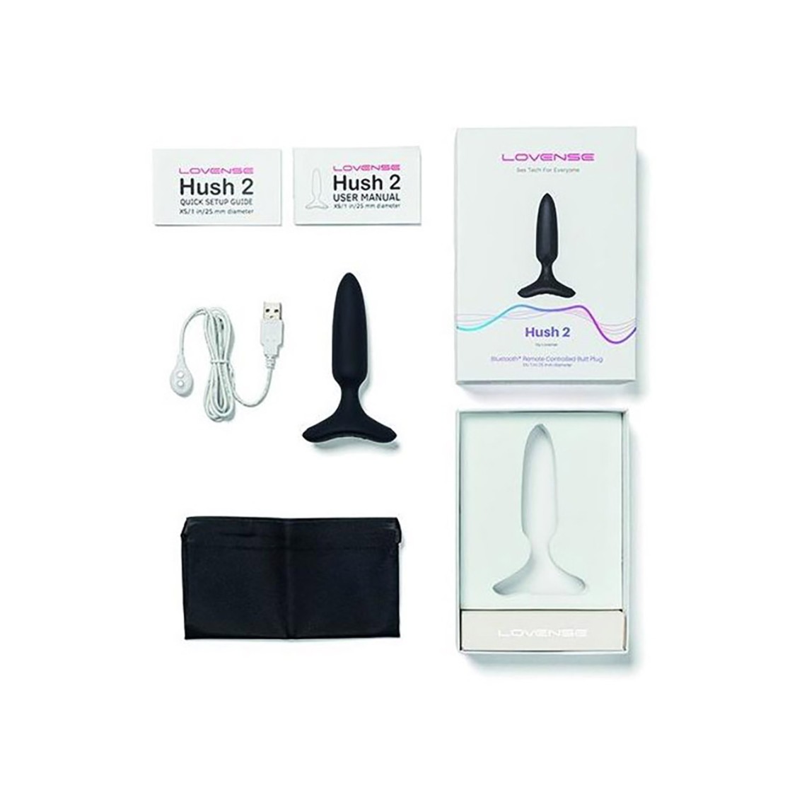 HUSH 2 XS LOVENSE PLUG ANALE CON APP DIAMETRO...
