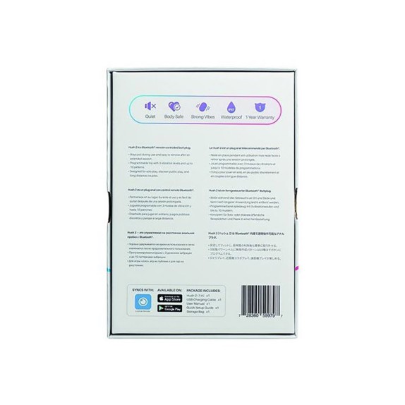 HUSH 2 XS LOVENSE PLUG ANALE CON APP DIAMETRO 2,5 CM