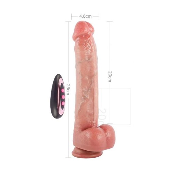 FALLO REALISTICO CON MOVIMENTO A SPINTA WIRELESS KING SIZED 10,2"