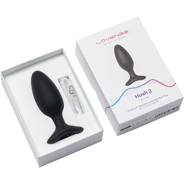 HUSH 2 LOVENSE PLUG ANALE CON APPLICAZIONE DIAMETRO 4,4...