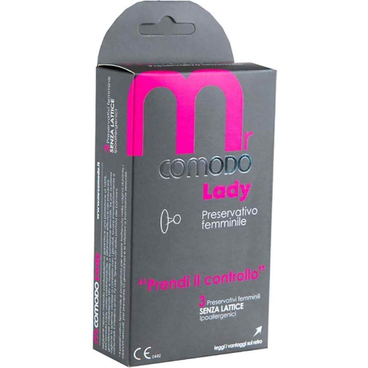 MR COMODO LADY PROFILATTICO FEMMINILE SENZA LATTICE 3 PEZZI