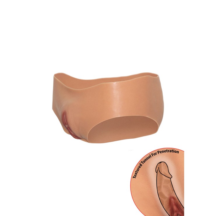 MUTANDA A FORMA DI VAGINA REALISTICA CON FORO...
