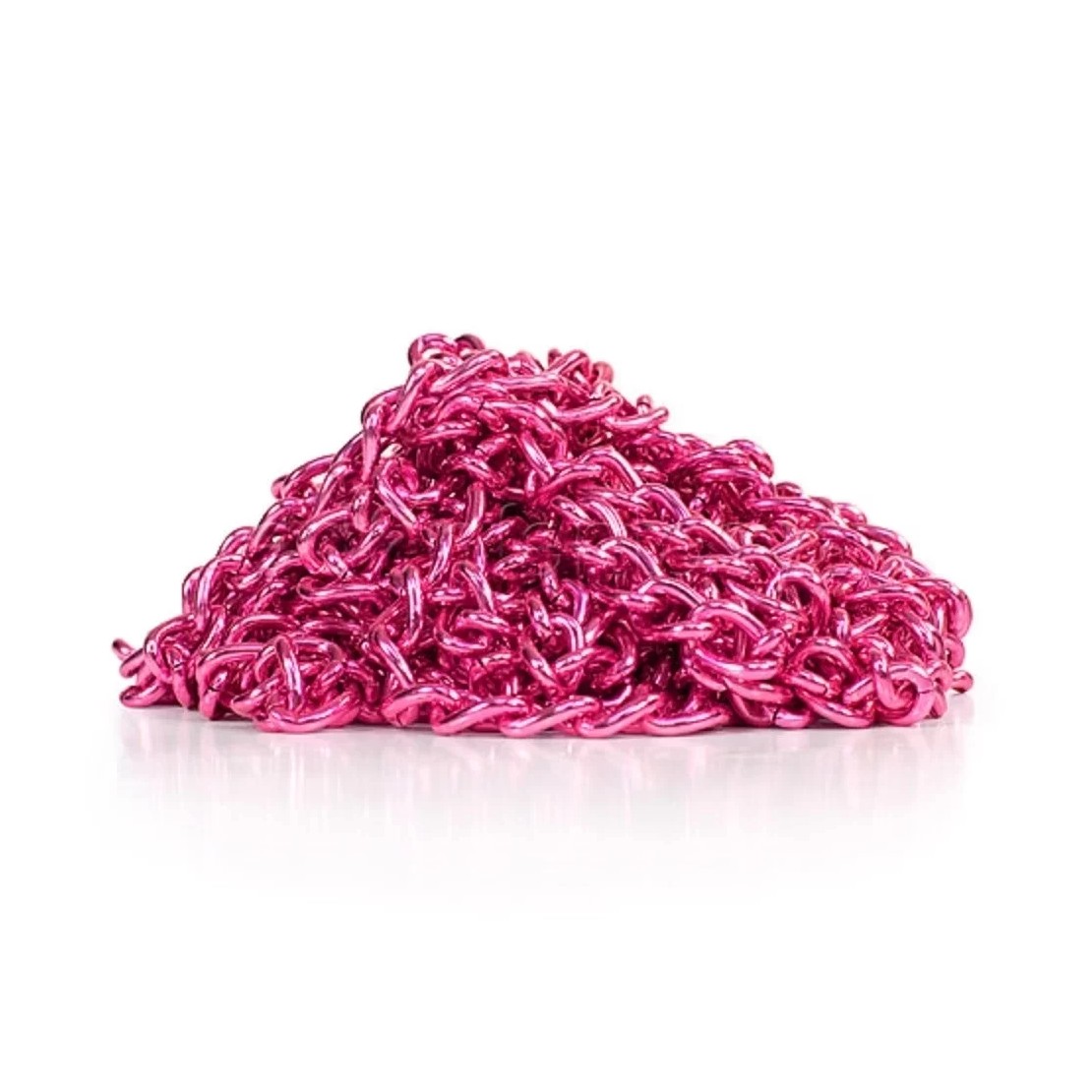 CORDA IN METALLO FUCSIA CATENA CON LUCCHETTO A...