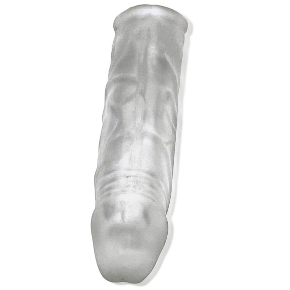 GUAINA E PROLUNGA PER PENE CON INSERTO PUNTA PIENA E ANELLO TESTICOLI