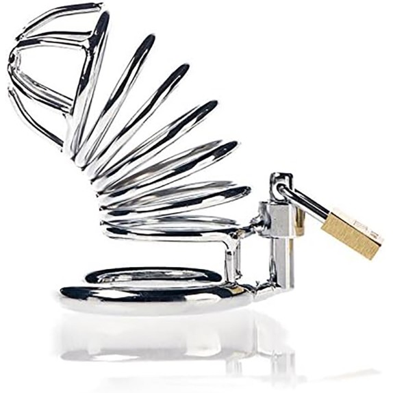 GABBIA CINTURA DI CASTITA' PER UOMO SEX TOY SPIRAL