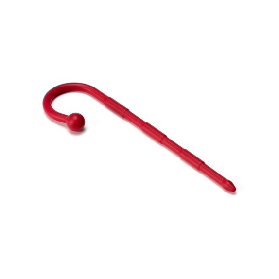 SONDA URETRALE IN SILICONE FLESSIBILE ROSSO 12.7 CM