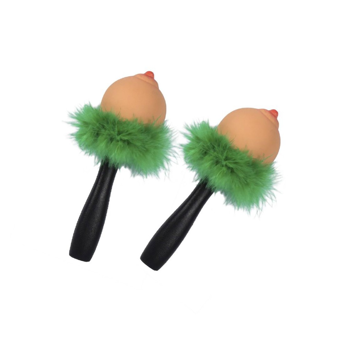 copy of A FORMA DI TETTE CON PIUME VERDI GADGET...