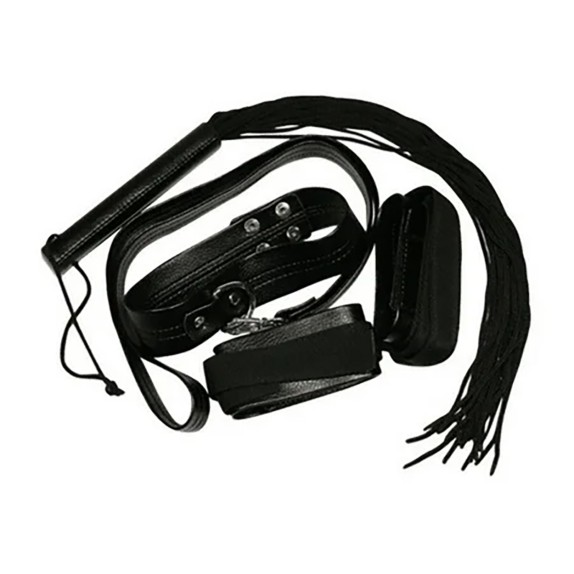 SET SADOMASO FETISH FRUSTA COLLARE MANETTE GUINZAGLIO