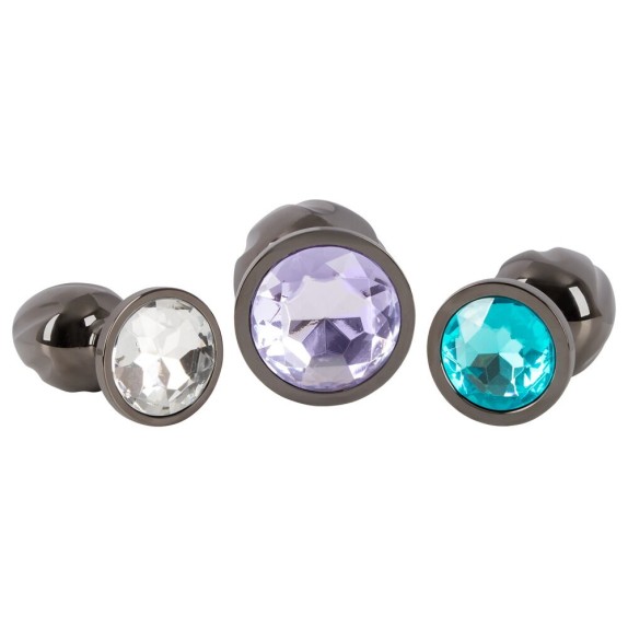 SET 3 PLUG ANALE CON PESO E GIOIELLO CON DESIGN A SPIRALE ANOS